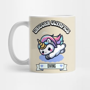 Diving Unicorn Olympics 🏊‍♀️🦄 - Perfect 10 Cuteness! Mug